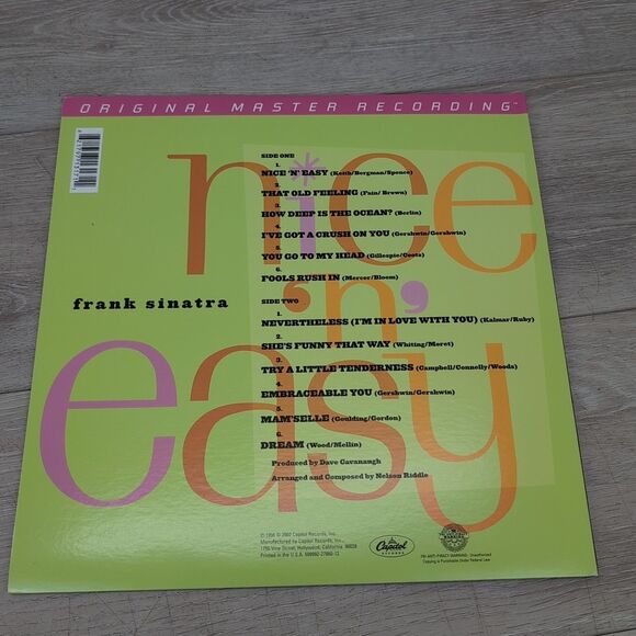 Frank Sinatra - Nice 'N' Easy Vinyl Record 180G MOFI 2002 MSFL 1-317 CLEAN - Picture 8 of 15